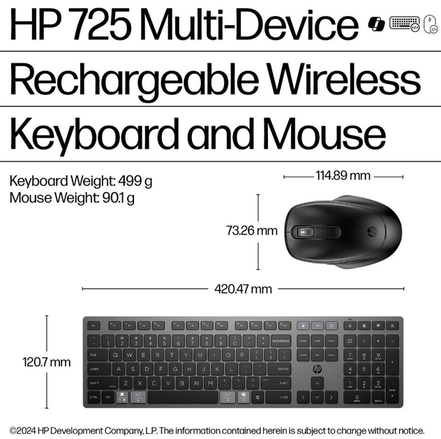 Zestaw bezprzewodowy HP 720 Wireless Black (9T5A9AA#ABB) - obraz 5