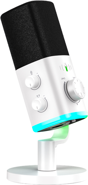Микрофон динамический Fifine AM9W XLR/USB White - изображение 4