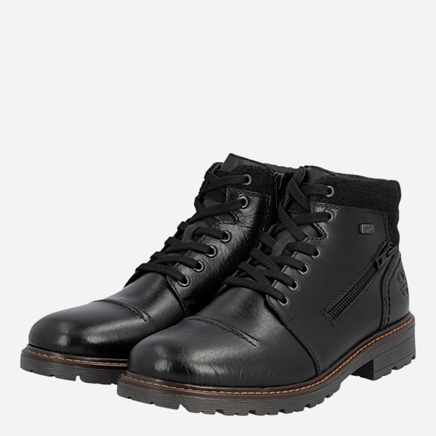 Trzewiki męskie skórzane Rieker 32020-00 43 (9UK) Czarne (4061811894000) - obraz 4