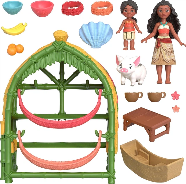 Игровой набор Моана 2 Симеа Moana & Simea Village Home Mattel - изображение 3
