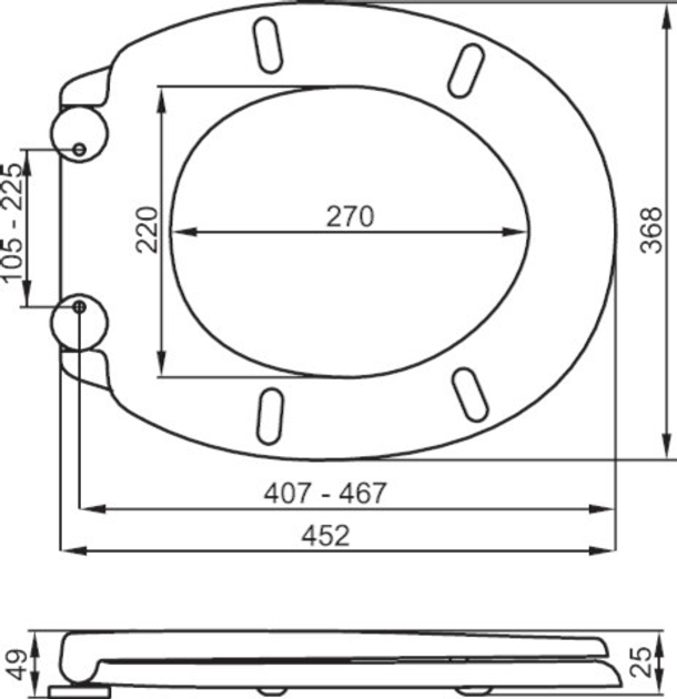 Сидіння для унітазу Fala Super Slim 75469 - зображення 8