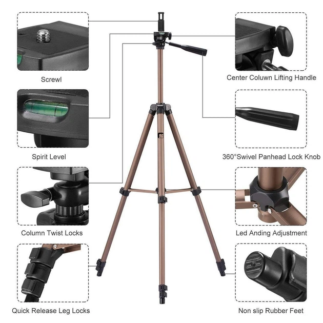 Тринога MediaLab WT-3130 (0,4m-1,25m/2,0 kg) Black (36186) - зображення 4