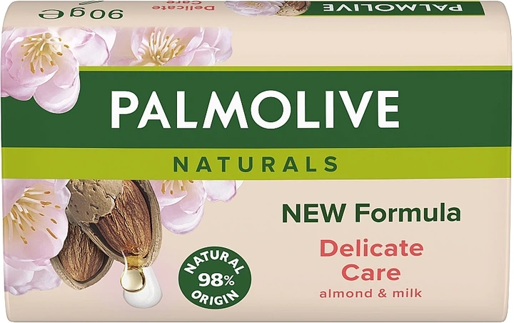 Мило з мигдальним молочком - Palmolive Natural Delicate Care with Almond Milk Soap 4x90g (745614-37748708) - изображение 2