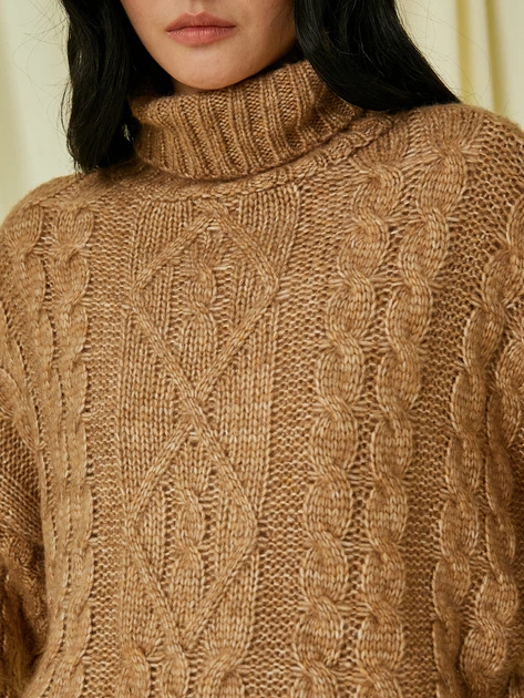 Свитер женский Koton 3WAK90264HT XL Лесной орех (Визон) (8683353686224) - изображение 5
