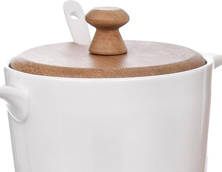 Zestaw Orion Whiteline cukiernica i mlecznik ceramiczne na podstawce 2 x 280 ml (8592381162573) - obraz 3