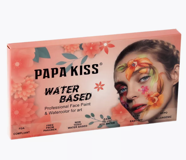 Краски для аквагрима Papa Kiss набор для рисования на лице и теле 15 цветов водорастворимый (SVS) - Фото 3 Краски для аквагрима Papa Kiss набор для рисования на лице и теле 15 цветов водорастворимый (SVS) - изображение 3
