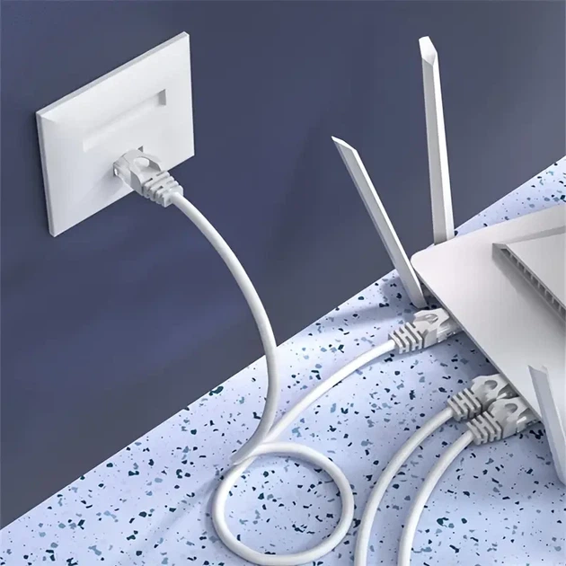 Патч Корд LAN Витая пара от роутера к компьютеру 90м. CAT5e (0_30692) - изображение 2