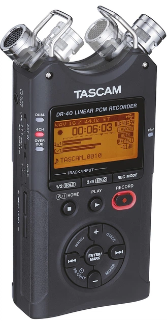 Диктофон цифровий Tascam DR-40 - зображення 3