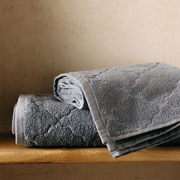 Рушник Homla Samine бавовняний з марокканською конюшиною блакитний 70x130 см (5904183838298) - зображення 7