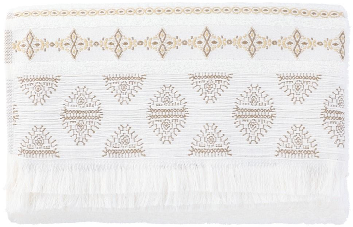 Рушник Homla Basic Solta бавовняний з бахромою білий 70x130 см (5904183811000) - зображення 4