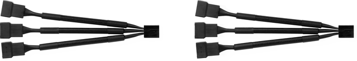 3-kierunkowe kable rozgałęźne do wentylatorów Noctua NA-SC1 Sx2 Black (NA-SC1 SX2) - obraz 1