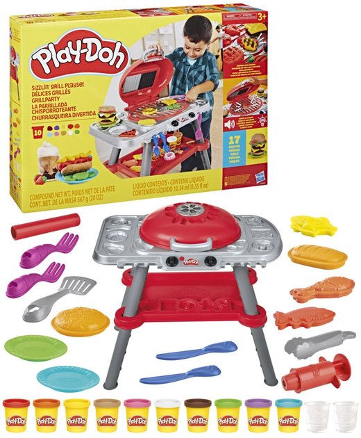 Набір Hasbro Play-Doh Sizzlin Grill G0500 (5010996273611) - зображення 2