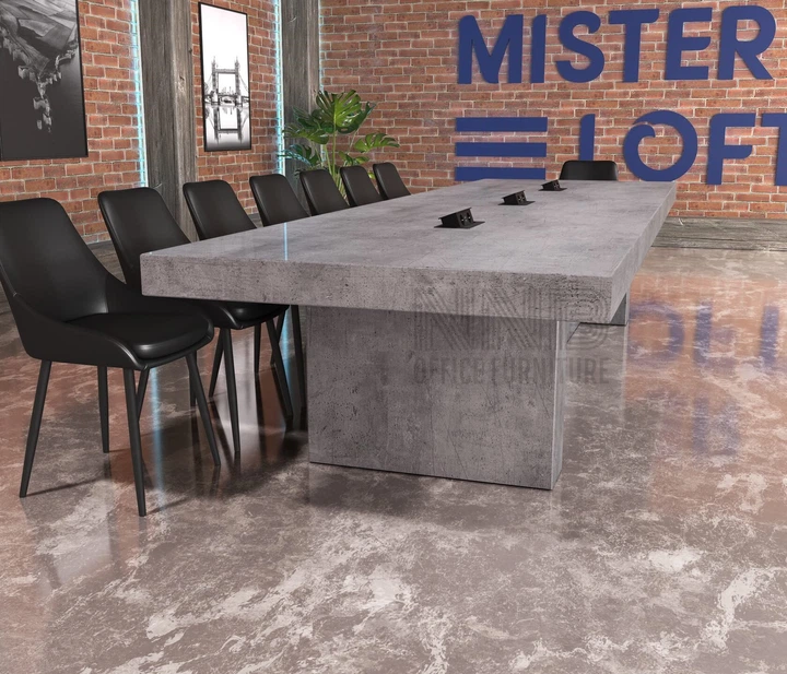 Стіл для переговорів Mister Loft Трогір 480*120 на 16-18 осіб Бетон Міленіум (55890362) - изображение 3