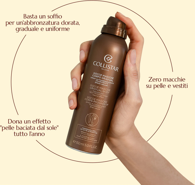 Спрей для автозасмаги Collistar Gocce Magiche з алоє 150 мл (8015150006866) - зображення 4