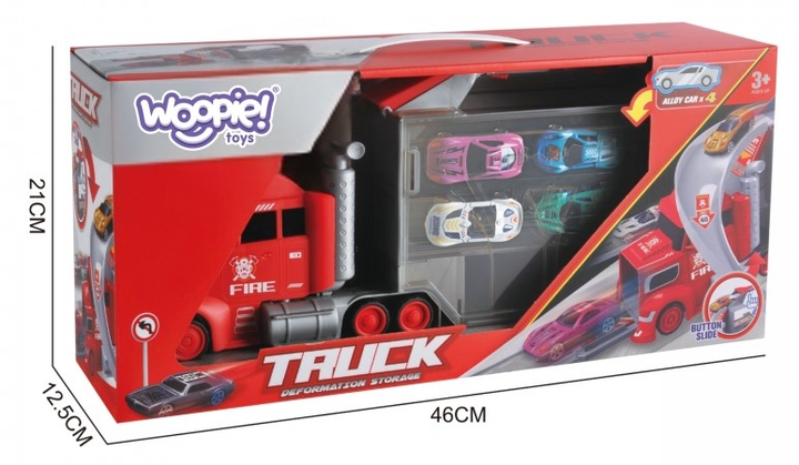 Автомобільний трек Woopie з вантажівкою, евакуатором та гаражем (5906280653231) - зображення 2