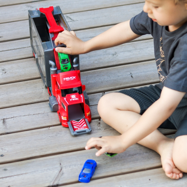 Автомобільний трек Woopie з вантажівкою, евакуатором та гаражем (5906280653231) - зображення 7