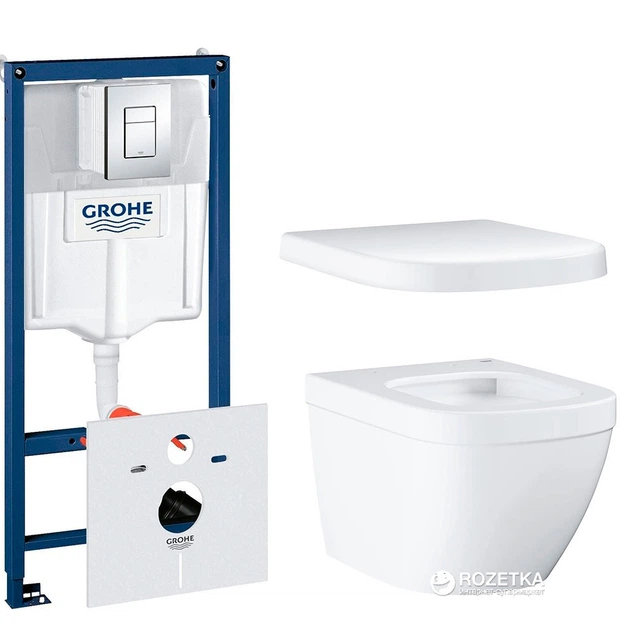 Инсталляция GROHE Rapid SL 38772001 (39206CBO)+ унитаз GROHE Euro ...