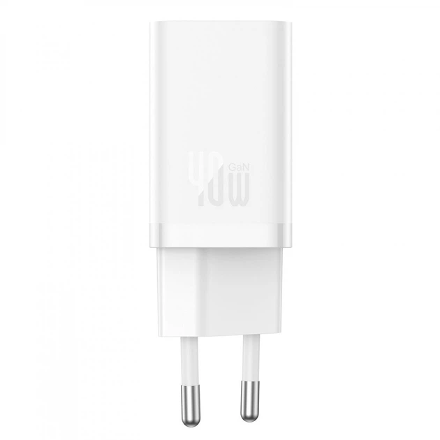 Зарядное Устройство Baseus GaN5 Pro 40W (2Type-C) white (CCGP180102) - изображение 3