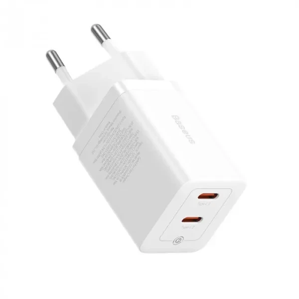 Зарядное Устройство Baseus GaN5 Pro 40W (2Type-C) white (CCGP180102) - изображение 4