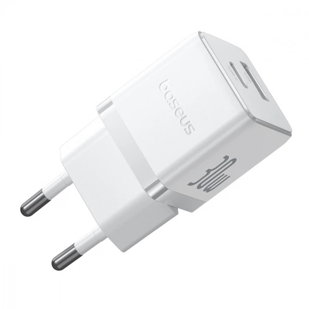 Зарядное Устройство Baseus Palm Fast Charger 30W (Type-C+USB) white - изображение 3