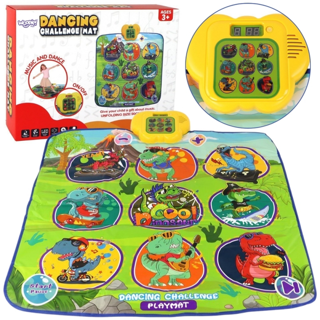 Mata muzyczna Woopie Zręcznościowa Gra Taneczna Dinozaury (5906280653422) - obraz 2