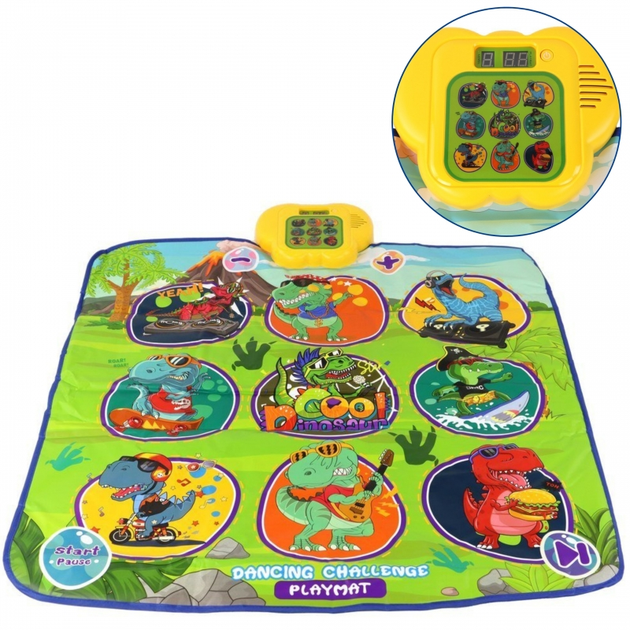 Mata muzyczna Woopie Zręcznościowa Gra Taneczna Dinozaury (5906280653422) - obraz 3