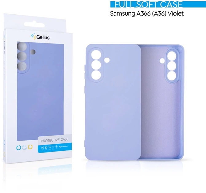 Чехол для смартфона Samsung Galaxy A36 (A366) Gelius Full Soft Case Violet (2099901003881) - изображение 2