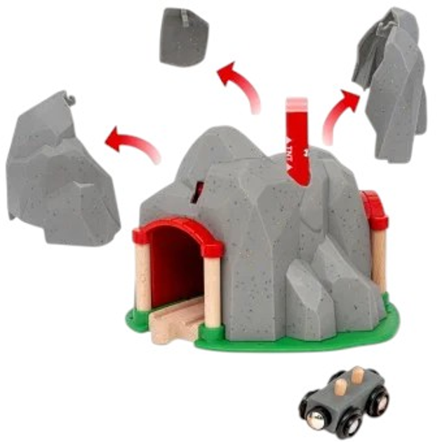 Залізниця Brio 36044 World Вибуховий тунель (7312350360448) - зображення 6