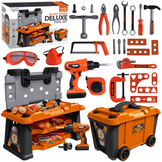 Мобільна скриня для інструментів дитяча Woopie 2 в 1 65 елементів (5906280653545) - зображення 1