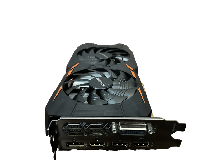 Видеокарта Gigabyte GTX 1050 TI 4GB (GV-N105TWF2OC-4GD) Б/У - изображение 4