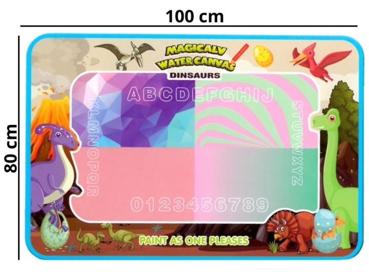 Килимок для малювання водою Woopie XXL Печатки Цифри 100 x 80 см (5906280653439) - зображення 7