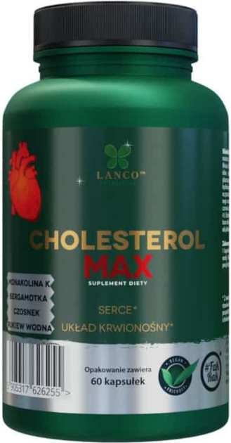 Suplement diety Lanco Nutritions Cholesterol Max 60 kapsułek (5905317626255) - obraz 1