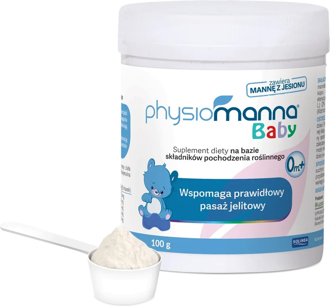 Дієтична добавка Solinea Physiomanna Baby в порошку 100 г (5907572580723) - зображення 1