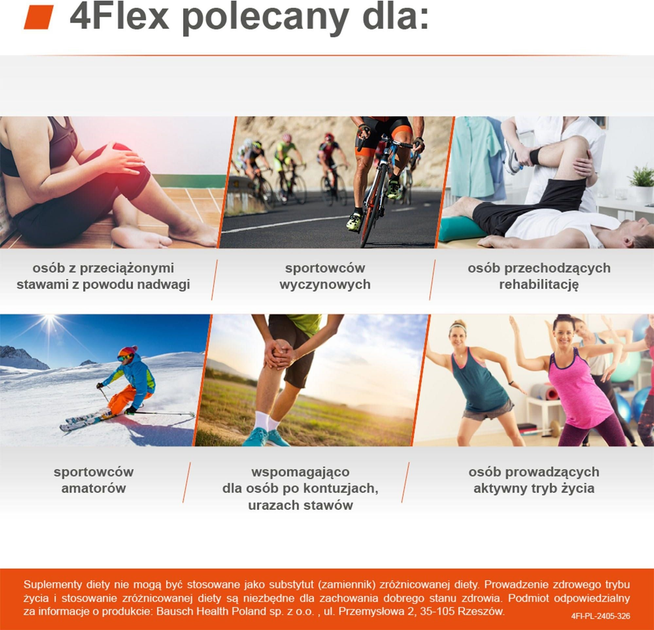 Suplement diety Bausch Health Poland 4Flex Kolagen Fortigel + Witamina C 30 saszetek (5903546006251) - obraz 2