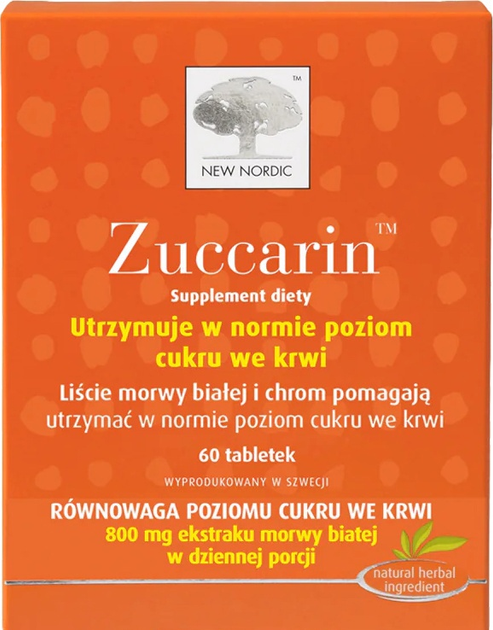 Дієтична добавка New Nordic Zuccarin 60 таблеток (5021807487615) - зображення 1