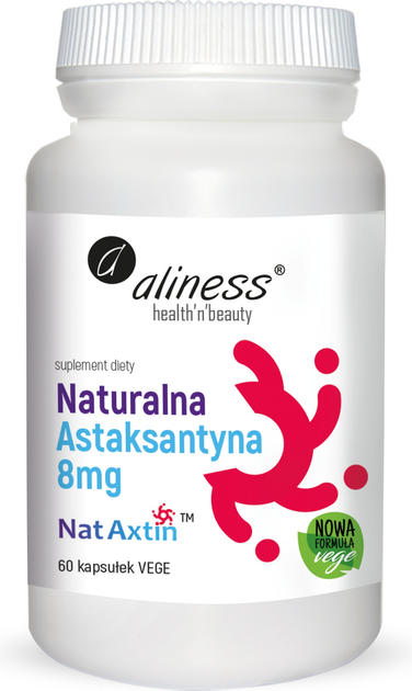 Suplement diety Aliness Naturalna Astaksantyna 8 mg Nat Axtin 60 kapsułek (5903242581182) - obraz 1