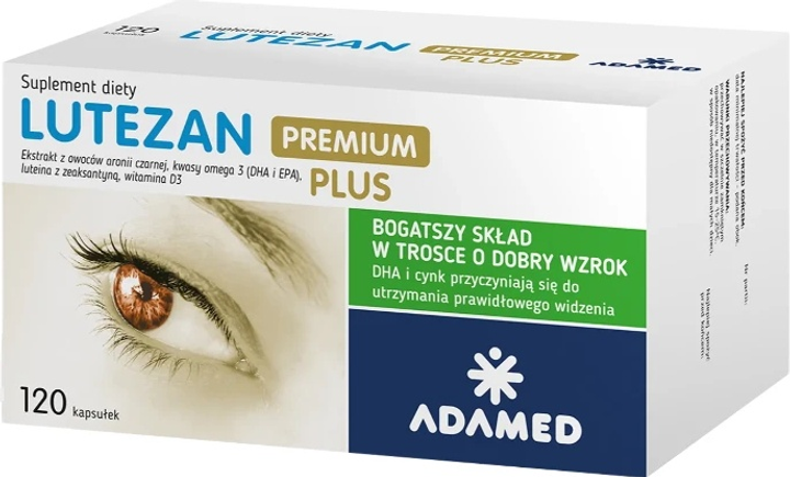 Suplement diety Adamed Lutezan Premium Plus 120 kapsułek (5900411009218) - obraz 1