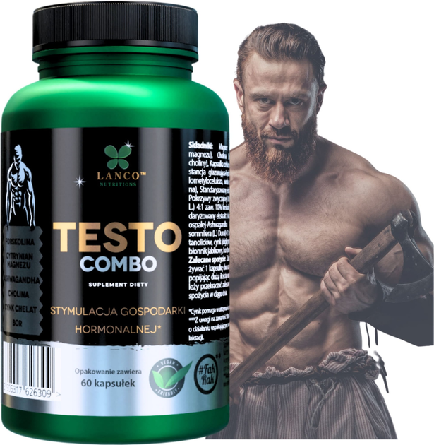 Дієтична добавка Lanco Nutritions Testo Combo 60 капсул (5905317626309) - зображення 2