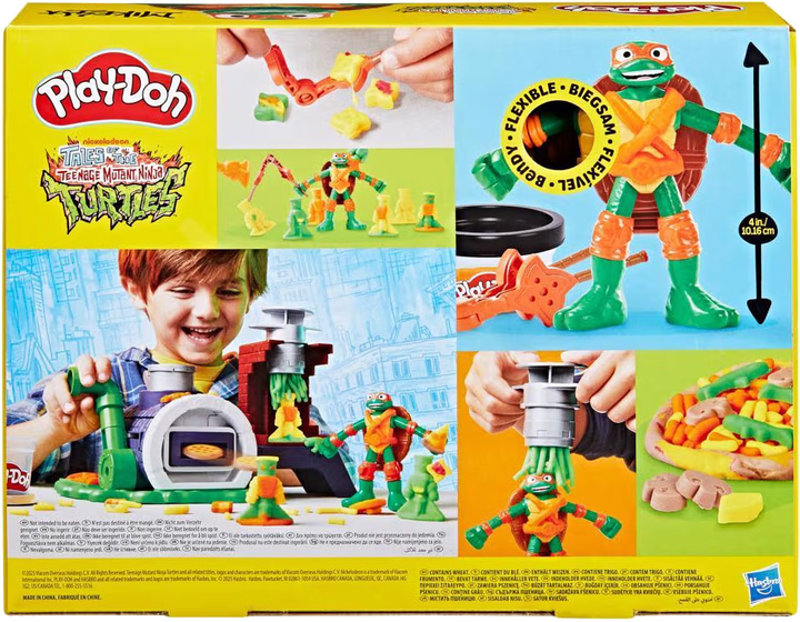 Набір Hasbro Play-Doh Teenage Mutant Ninja Turtle Slice and Blast Pizza G1829 (5010996330154) - зображення 11