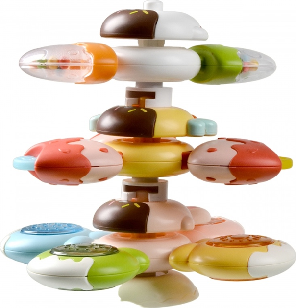 Сенсорна іграшка спінер Woopie Baby Бджола - Курча - Кролик знімні 47962 (5904326947962) - зображення 3