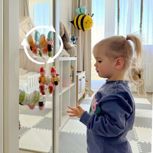 Сенсорна іграшка спінер Woopie Baby Бджола - Курча - Кролик знімні 47962 (5904326947962) - зображення 6