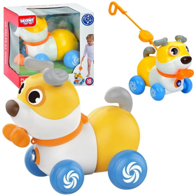 Інтетерактивна іграшка Woopie 2в1 Гавкаючий песик на колесах 53293 (5906280653293) - зображення 1