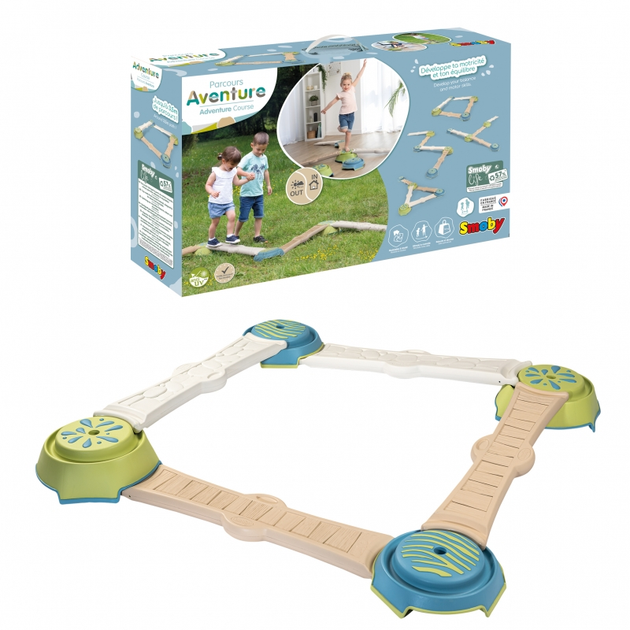 Ścieżka sensoryczna Smoby Aventure Równowaga 840401 (3032168404014) - obraz 2