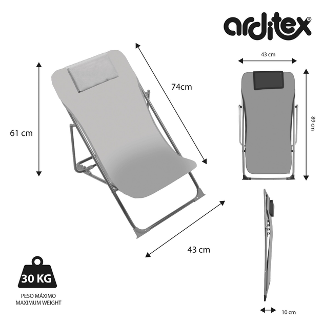 Розкладний шезлонг Arditex Щенячий патруль 66 см (8430957161523) - зображення 5