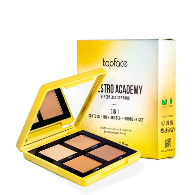 Палетка для контуринга лица Topface Maestro Academy Mineralist Contour № 001 - изображение 2