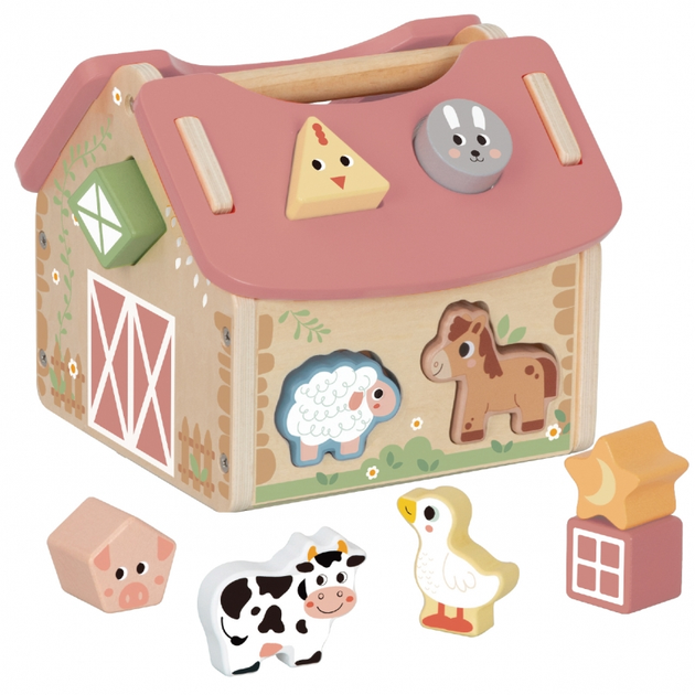 Дерев'яний сортер Woopie GREEN Ферма 13 елементів (5906280653514) - зображення 2
