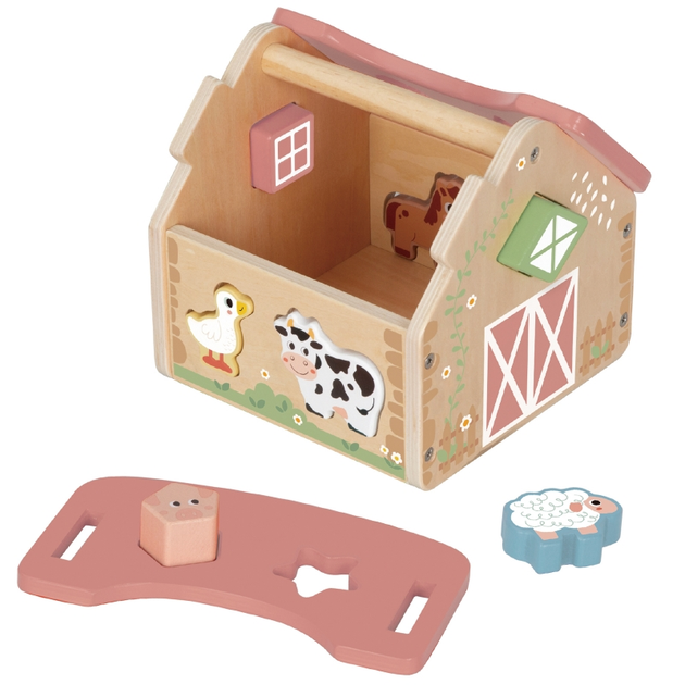 Дерев'яний сортер Woopie GREEN Ферма 13 елементів (5906280653514) - зображення 3