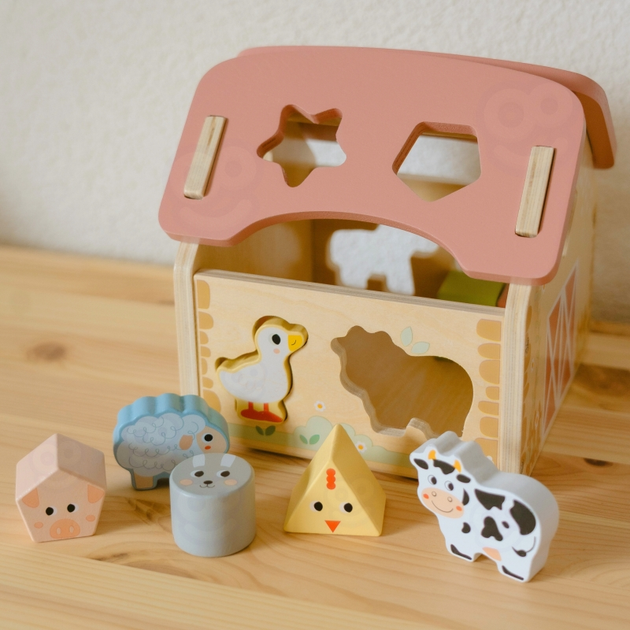 Дерев'яний сортер Woopie GREEN Ферма 13 елементів (5906280653514) - зображення 6