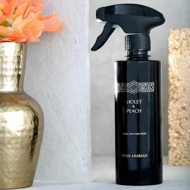 Perfumowany spray do pomieszczeń Swiss Arabian Violet & Peach 300 ml (6295124038396) - obraz 4