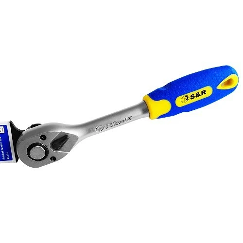 Ключ-трещетка с реверсом S&R 3/8” 45 зубьев (465045038) - изображение 3